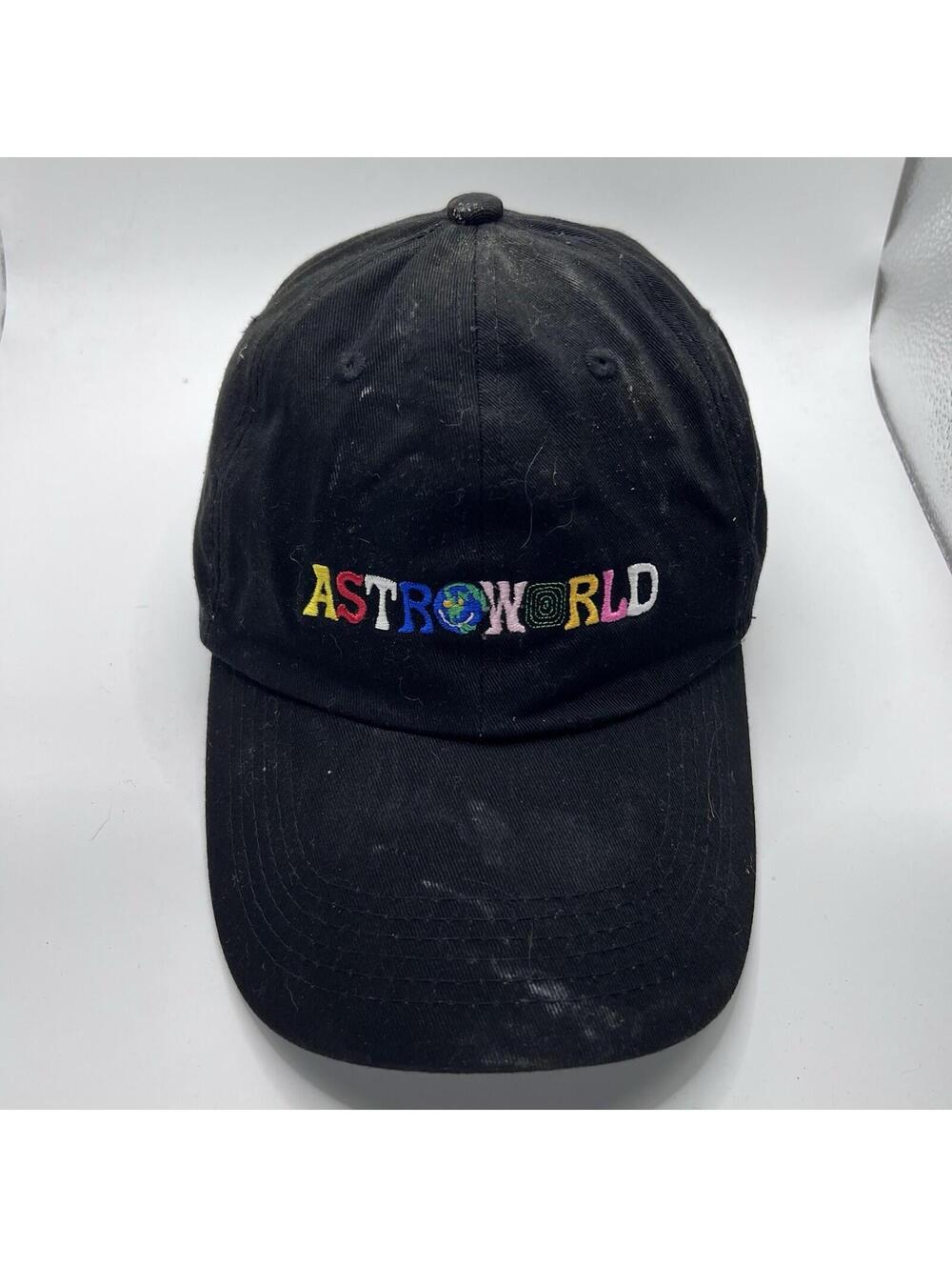 Astroworld Travis Scott Wish You Were Here Strapback Hat Cap Dad Hat Men’s Black
